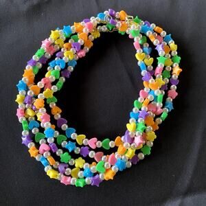 Colorful Beaded and Pearls Choker Necklaces